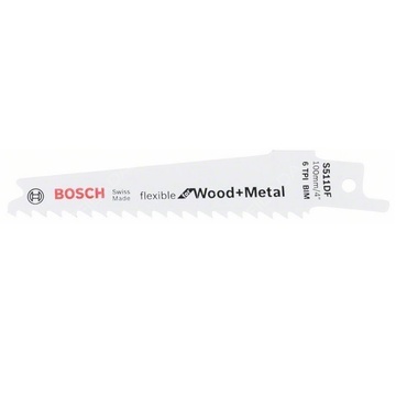 BOSCH pilový list mečové pily FlexibleForWood+Metal BOSCH S 511 DF, 100mm, 2ks