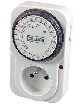 EMOS časovač - mechanická spínací zásuvka TS-MD3 P5502