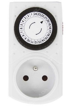 EMOS časovač - mechanická spínací zásuvka 15FD/3A P5504