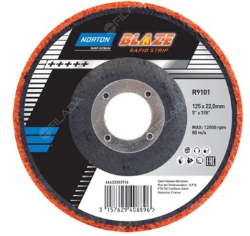 NORTON čistící kotouč BLAZE RAPID STRIP 125x22 - NORTON čistící kotouč BLAZE RAPID STRIP 125x22 66623303916