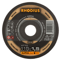 RHODIUS řezný kotouč XT70 115x1,5x22 ALPHAline na nerez 207438