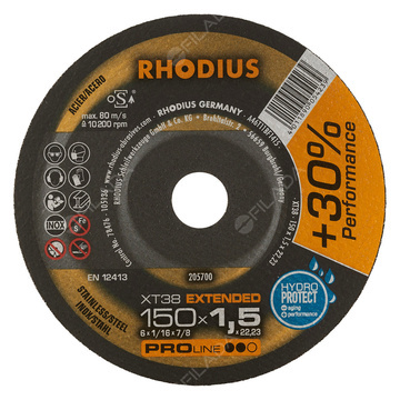 RHODIUS řezný kotouč XT38 150x1,5x22 PROline na nerez
