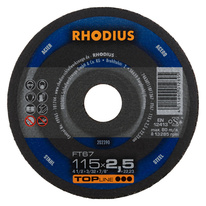  RHODIUS řezný kotouč FT67 115x2,5x22 TOPline na ocel 202390