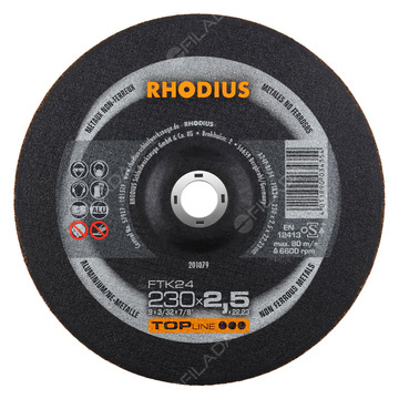 RHODIUS řezný kotouč FTK24 230x2,5x22 TOPline na hliník