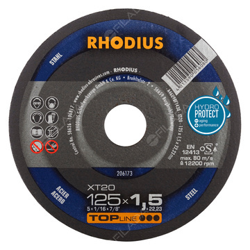 RHODIUS řezný kotouč XT20 125x1,5x22 TOPline na ocel