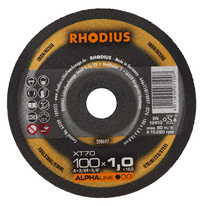 RHODIUS řezný kotouč XT70 100x1,0x16 ALPHAline na nerez 208697