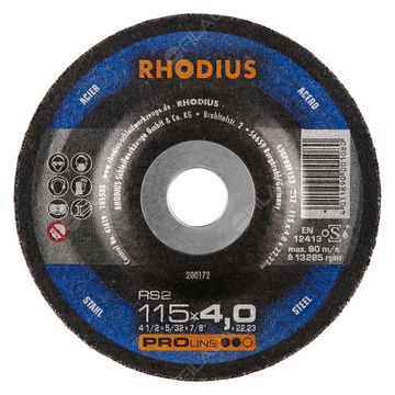 RHODIUS brusný kotouč RS2 115x4,0x22 PROline na ocel