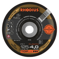  RHODIUS brusný kotouč FS1 FUSION 125x4,0x22 K80 TOPline na ocel a nerez 207885