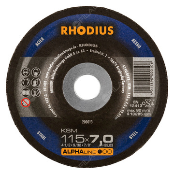 RHODIUS brusný kotouč KSM 115x7,0x22 ALPHAline na ocel
