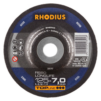  RHODIUS brusný kotouč RS50 LONGLIFE 125x7,0x22 TOPline na ocel a litinu 209797