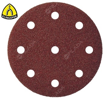 KLINGSPOR brusný disk PS22K suchý zip 125mm 9 otvorů (GLS27)