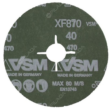 VSM fíbrový disk XF870 125x22 CERAMICS -  VSM fíbrový disk XF870 125x22 CERAMICS VSM731