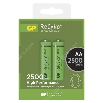 GP ReCyko nabíjecí baterie 2ks AA/HR6/2500mAh B1405