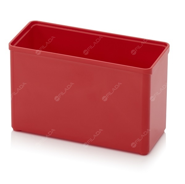 Vkládací box z ABS plastu červený 1x2 - SBE12-3020