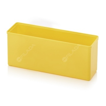 Vkládací box z ABS plastu žlutý 1x3