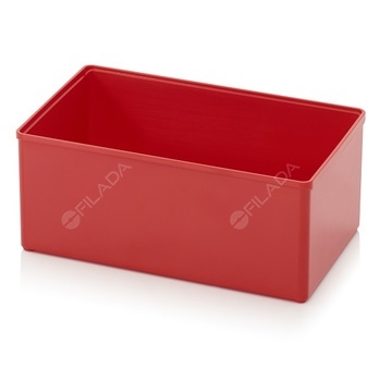 Vkládací box z ABS plastu červený 2x3