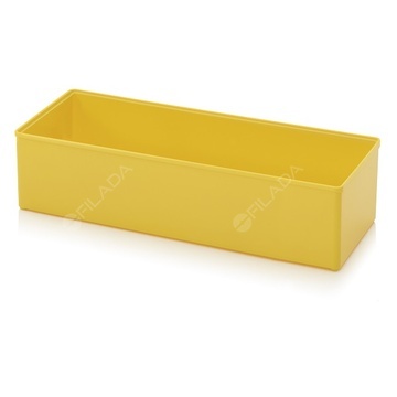Vkládací box z ABS plastu žlutý 2x5