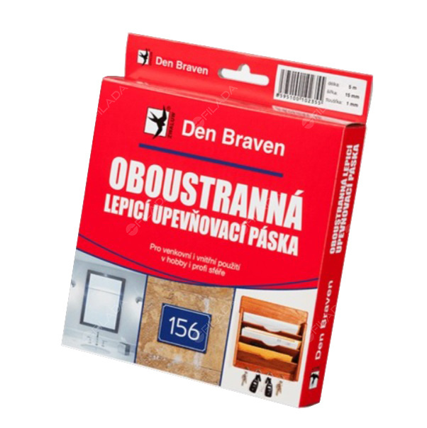DEN BRAVEN oboustranná lepící páska 25x1mm/5m - B5322RLf1