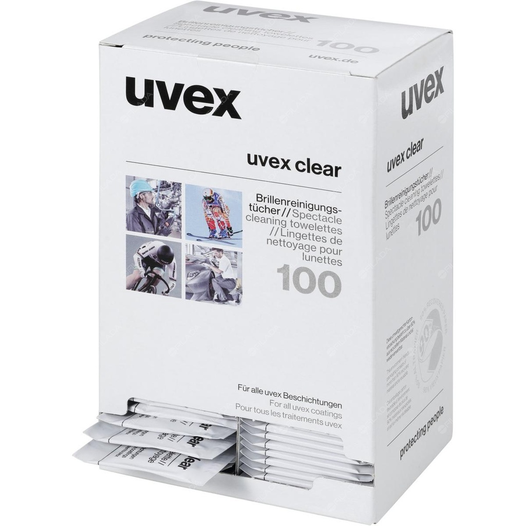 UVEX vlhčené utěrky na brýle - 096690