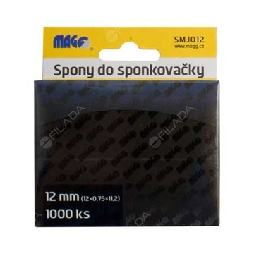 Spony do sponkovací pistole 12x0,75x11,2mm 1000ks - SMJ012