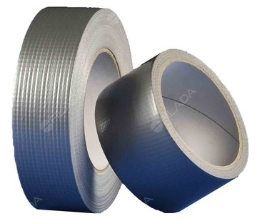 DEN BRAVEN univerzální textilní páska stříbrná 25mmx25m
