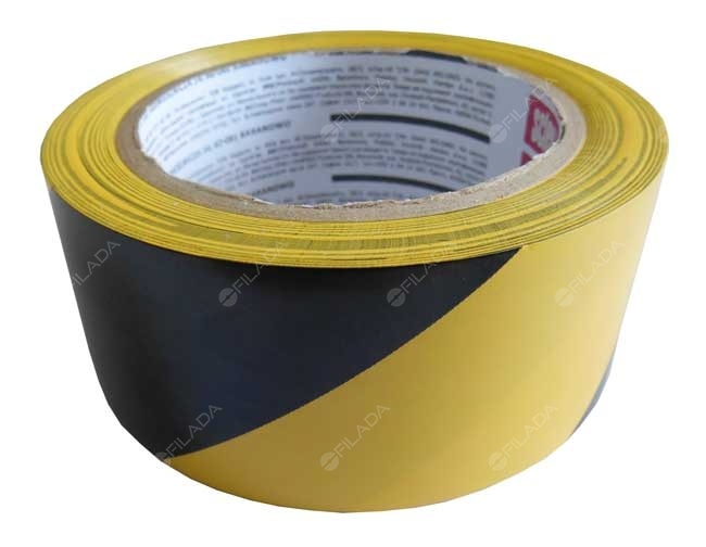 Výstražná lepící páska žluto-černá 48mm/33m - 110063X