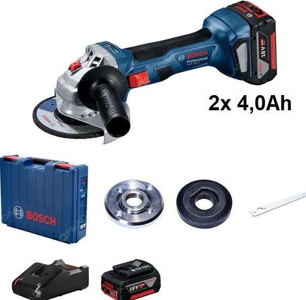BOSCH 18V aku úhlová bruska 125mm GWS 180-Li 2x4,0Ah/kufr - 06019H9021
