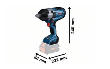 BOSCH 18V rázový utahovák 3/4'' GDS 18V-1050 H solo - 06019J8500f2