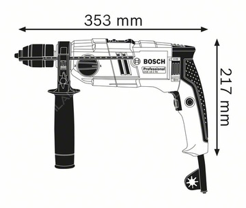 BOSCH příklepová vrtačka GSB 18-2 RE 800W (2-rychl.,L+R, kufr) - 06011A2190 f2