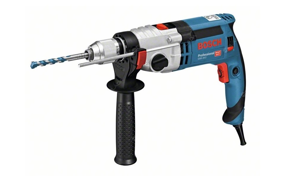 BOSCH příklepová vrtačka GSB 24-2 1100W L-Case - 060119C801f1