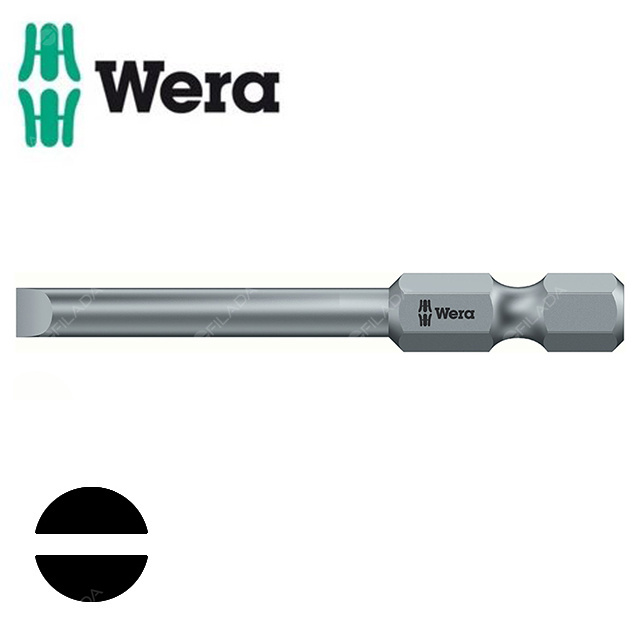 WERA bit 1/4'' plochý 4x0,8/50mm - plochy2