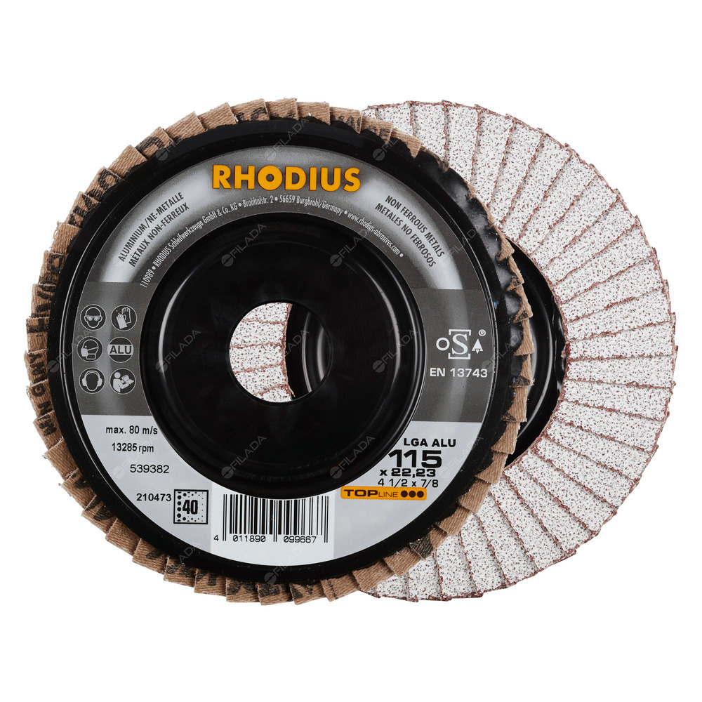 RHODIUS lamelový kotouč LGA ALU 115x22 zr.40 na hliník TOPline - 11540