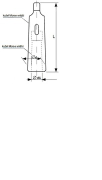 Redukční pouzdro Morse kužel DIN2185