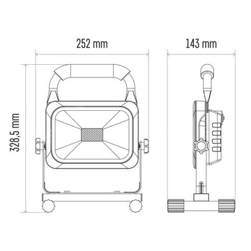 EMOS LED nabíjecí reflektor ZS2831 2400lm 4400mAh - 1531281031f7