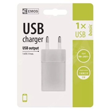 EMOS univerzální USB adaptér do sítě 1A (5W) max. - 1704012200f2