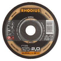  RHODIUS řezný kotouč FT26 125x2,0x22 ALPHAline 208725