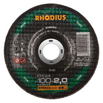  RHODIUS řezný kotouč FTK44 100x2,0x16 PROline na hliník 201804
