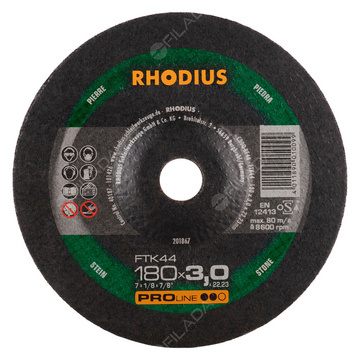  RHODIUS řezný kotouč FTK44 180x3,0x22 PROline na hliník 201867