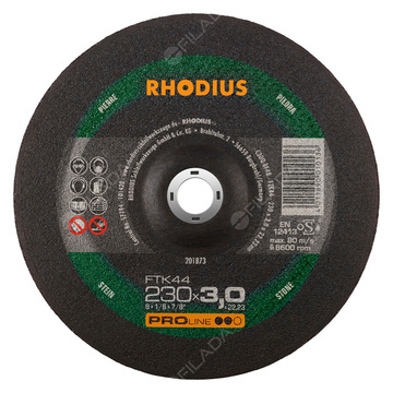  RHODIUS řezný kotouč FTK44 230x3,0x22 PROline na hliník 201873