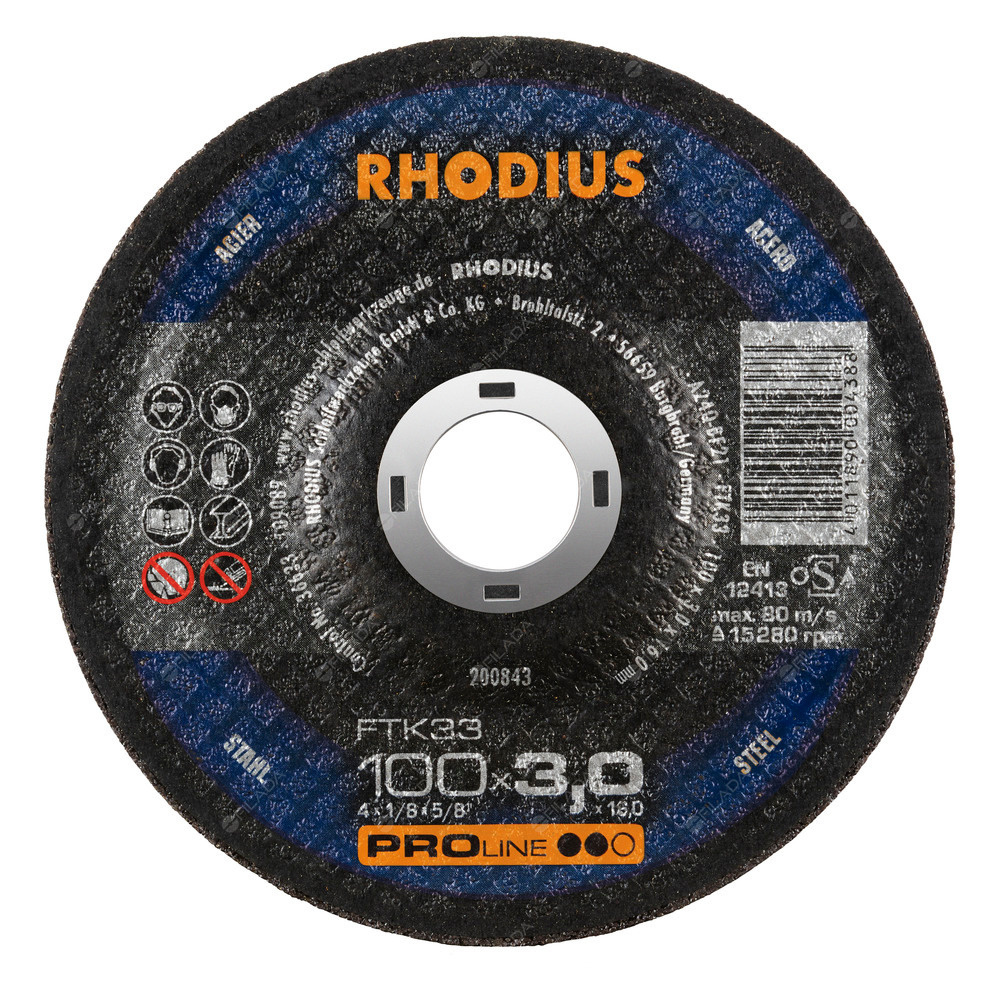RHODIUS řezný kotouč FTK33 100x3,0x16 PROline na ocel