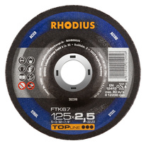  RHODIUS řezný kotouč FTK67 125x2,5x22 TOPline na ocel 202398