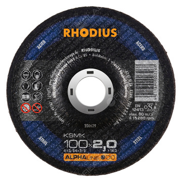 RHODIUS řezný kotouč KSMK 100x2,0x16 ALPHAline na ocel 200629