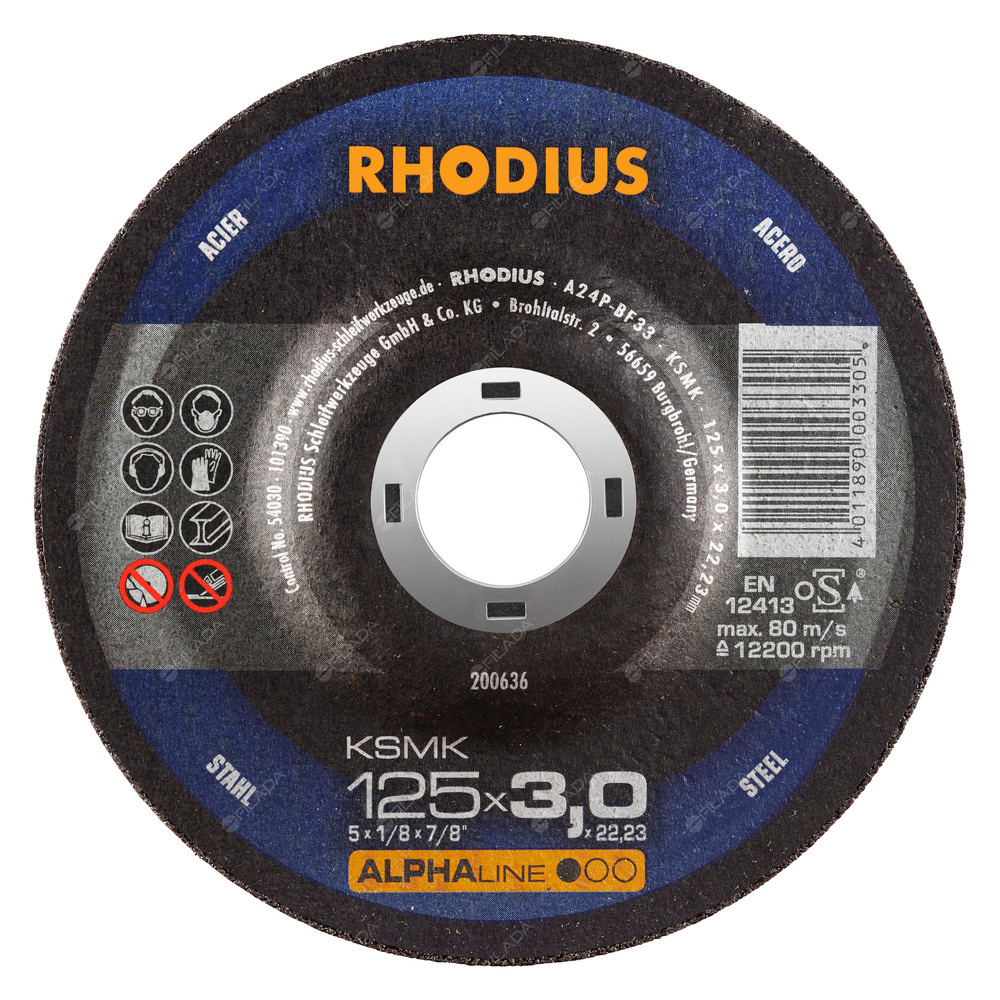 RHODIUS řezný kotouč KSMK 125x3,0x22 ALPHAline na ocel