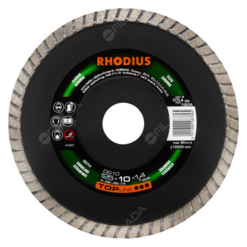 RHODIUS diamantový řezný kotouč DG10 125x10,0x1,4x22