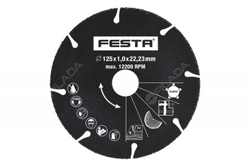 FESTA kotouč řezný univerzální 125x1x22. 2mm 21192