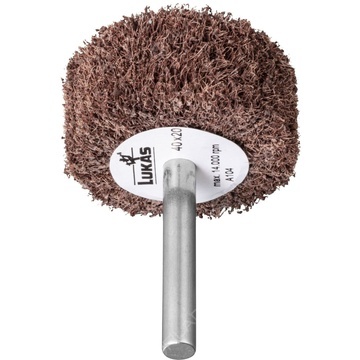 LUKAS brusný vějíř SFV Ø 30mm NK rouno, stopka 6mm - A2203040206104F1_Schleiffaecher_Fachhandel_SFV_A_p1