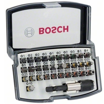 BOSCH sada bitů s držákem v boxu 32ks 2607017319