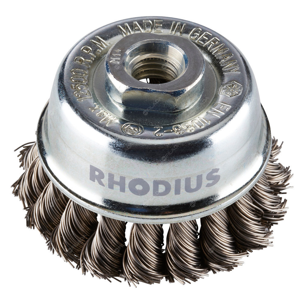 RHODIUS hrncový kartáč STBZ S OCEL S drát 0,50/ 65mm M14 - STBZ S