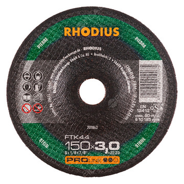  RHODIUS řezný kotouč FTK44 150x3,0x22 PROline na hliník 201863