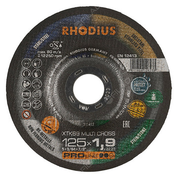  RHODIUS kotouč XTK69 MULTI CROSS 125x1,9x22 211452